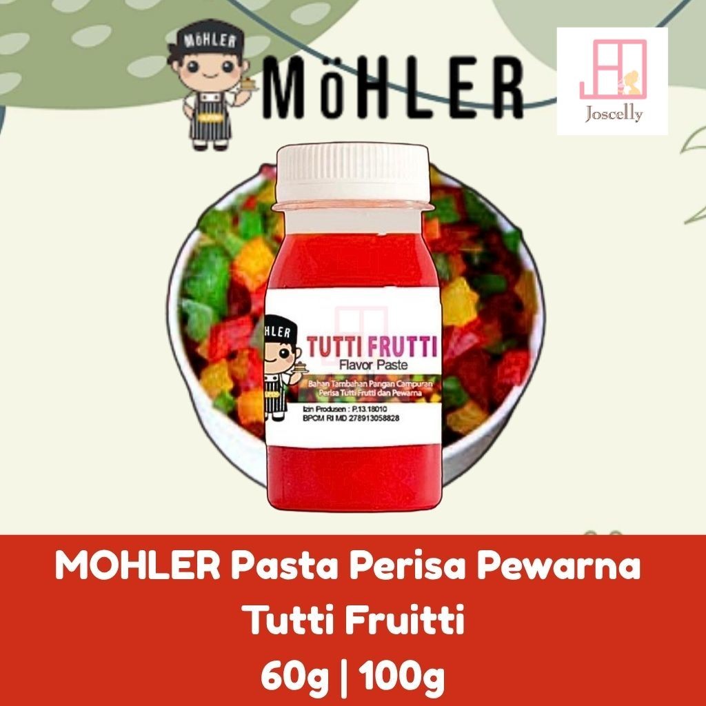 

JOSCELLY.ID MOHLER Pasta Perisa Pewarna Tutti Fruitti