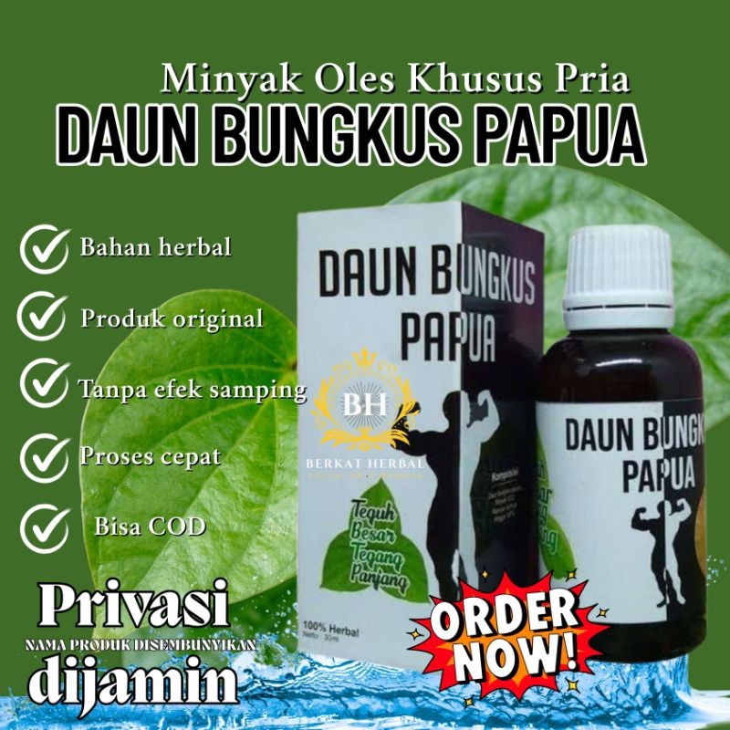 PROMO Daun Bungkus Papua Original Asli ObatPembesar Tradisional Permanen