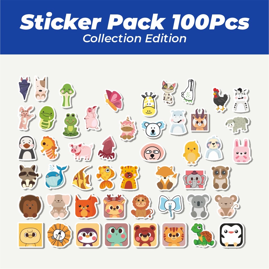 

Hot Stiker Random Hewan Lucu Lucu Anti Air Stikers Berperekat Waterproof Sticker Decal Buat Motor Helm Buku Journal Koper Casing HP Laptop Botol Minum