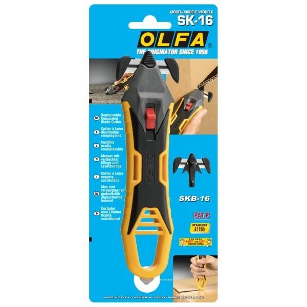 

OLFA Safety Cutter SK-16 Pemotong Kardus Tebal Karpet Rubber Stainless