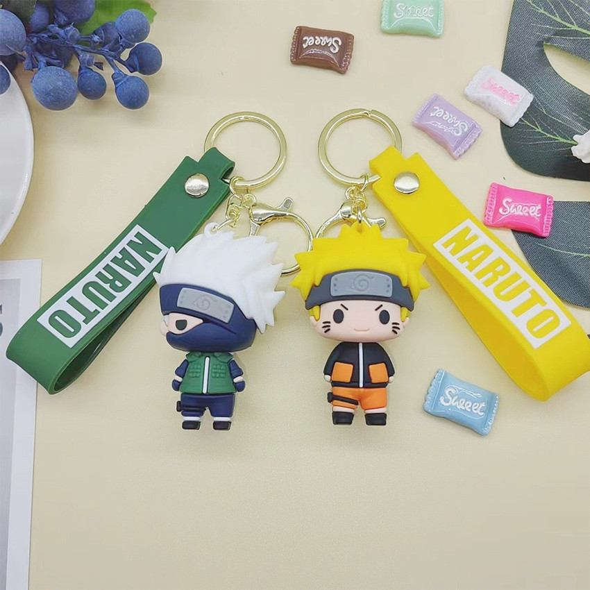 Gantungan Kunci Naruto Action Figure Keychain Kartun Anime Jepang Naruto Kakashi