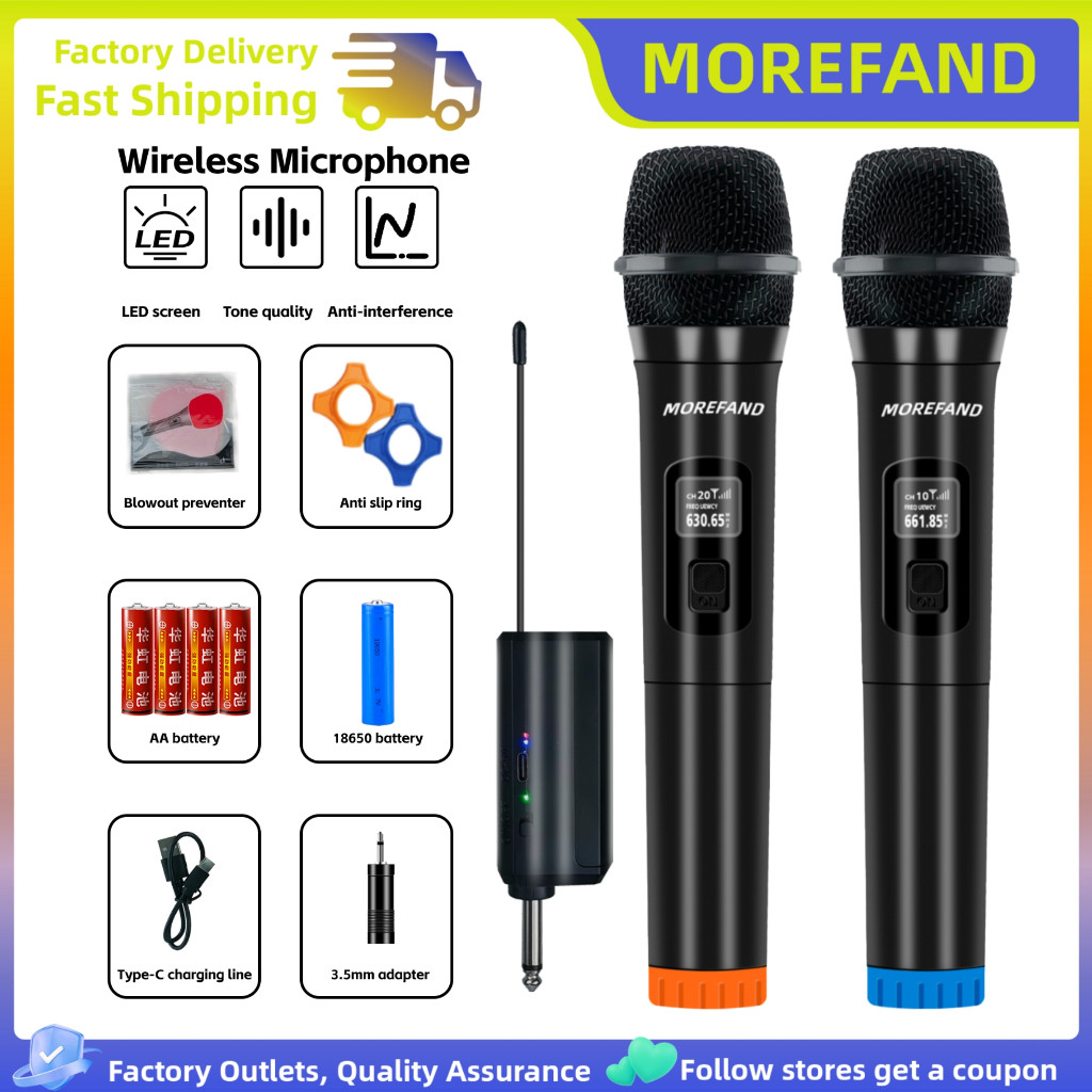 Mikrofon nirkabel mikrofon Mikrofon profesional Mikrofon Handheld UHF Wireless Mikrofon