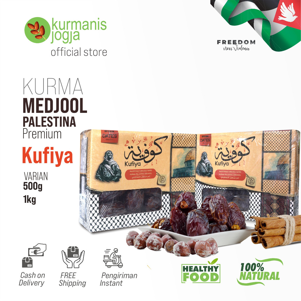 

Kurma Medjoul Palestina Kufiya Premium kurma premium natural medjool dates