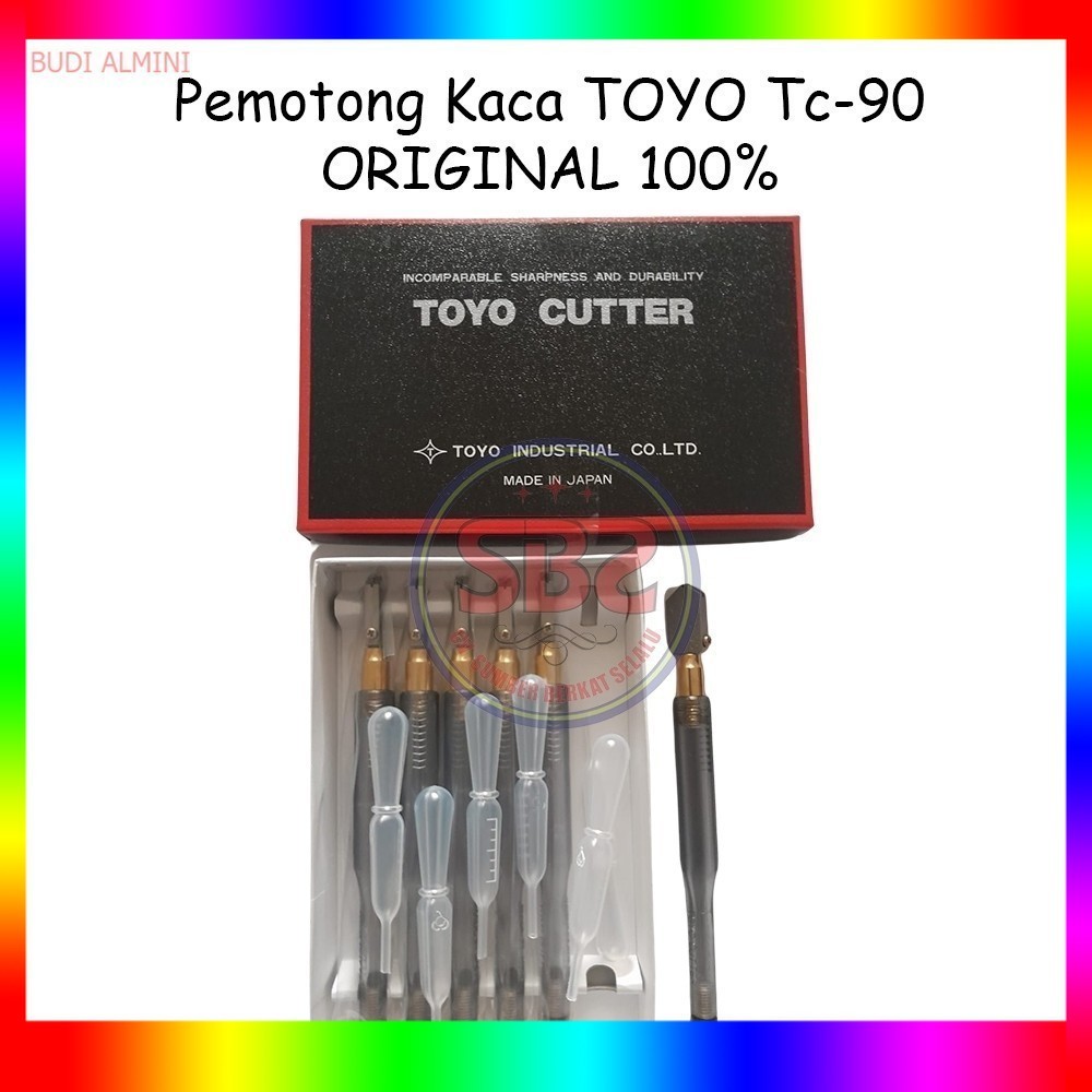 TOYO Pemotong Kaca Toyo TC 90 Asli Alat Pemotong Kaca Original Toyo TC90 Glass Cutter Pisau Kaca