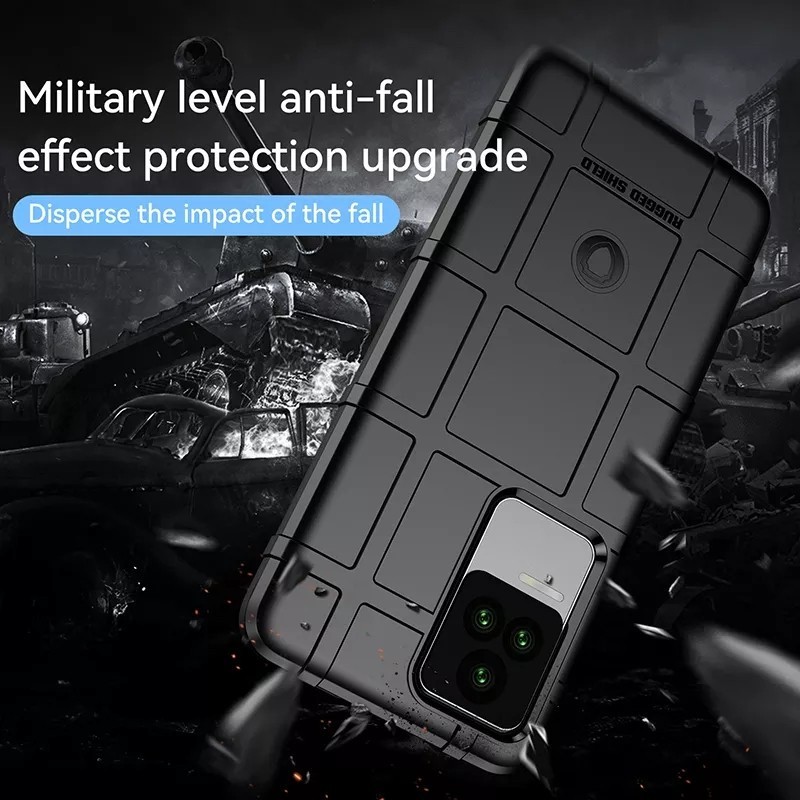 cuci gudang case xiaomi poco f5 pro / f4 rugged shield armor military anti shock proof