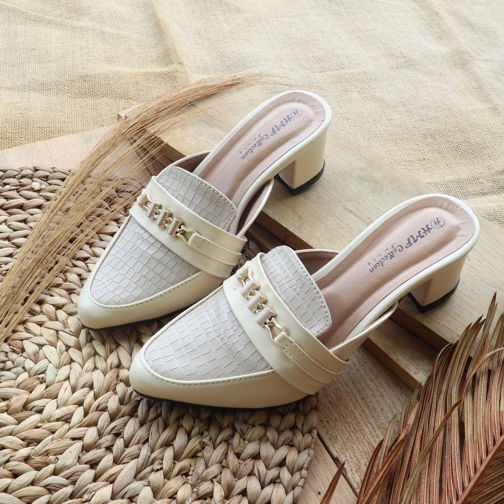 julia.ataHMF Cerry Sepatu Heels Mule Wanita BC02