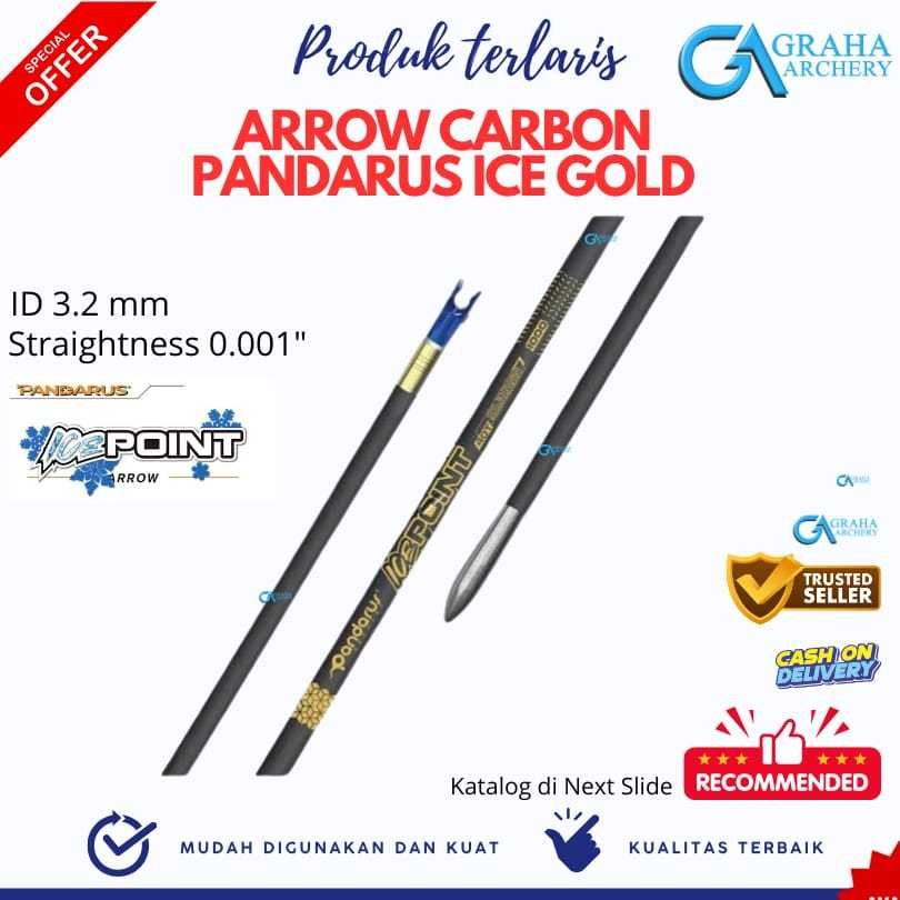 ARROW CARBON PANDARUS ICE GOLD 3.2 MM STRAIGHTNESS 0.001CO
