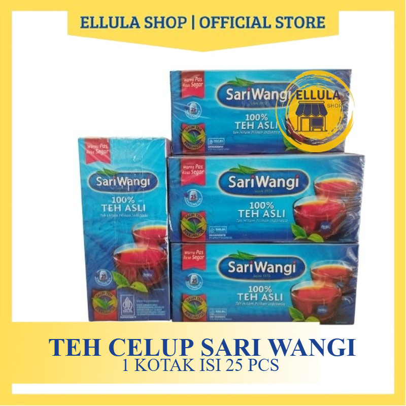 

ELLULA Shop - Sariwangi Teh Celup Kotak isi 25 Kantong [Pack]