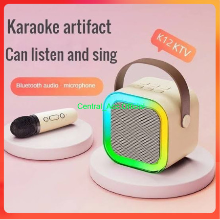 Mini Speaker Bluetooth Plus Mic K12 Bluetooth Speaker Mini Karaoke Speaker Portable with MIC