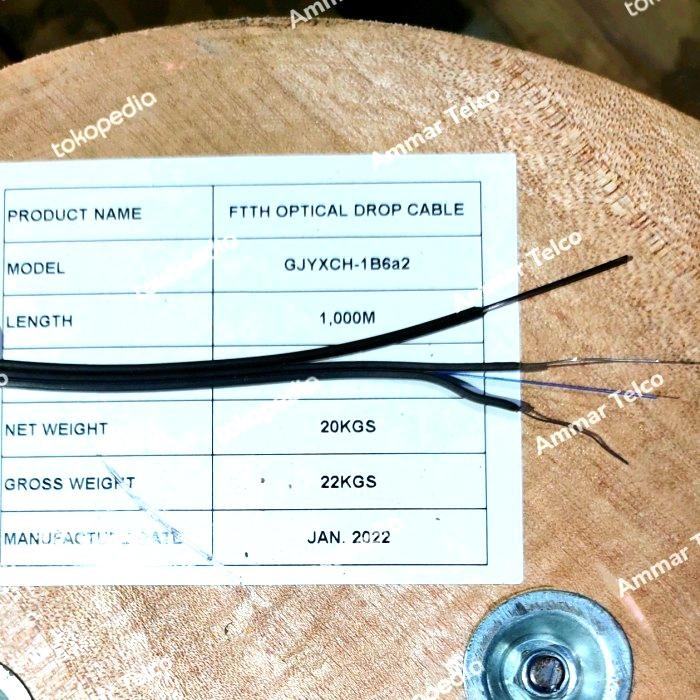 Kabel Dropcore Optik FO/DW 1 Core 3 Seling - 1KM - 1 Core 3 Seling