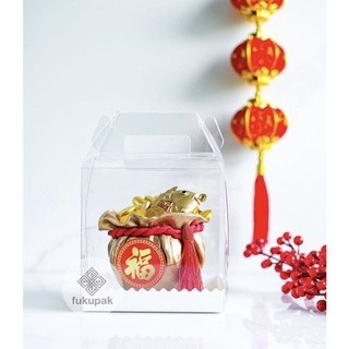 

Box Mika Gable 15x15x15 (20 pcs), Kotak Mika Kue, Clear Transparent Cake Box