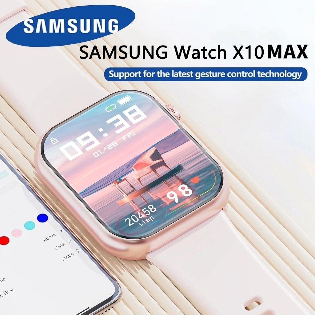 Samsung SmartWatch X10 Max Waterproof Bluetooth Call Jam Tangan Smart Watch Wanita Pria Monitor