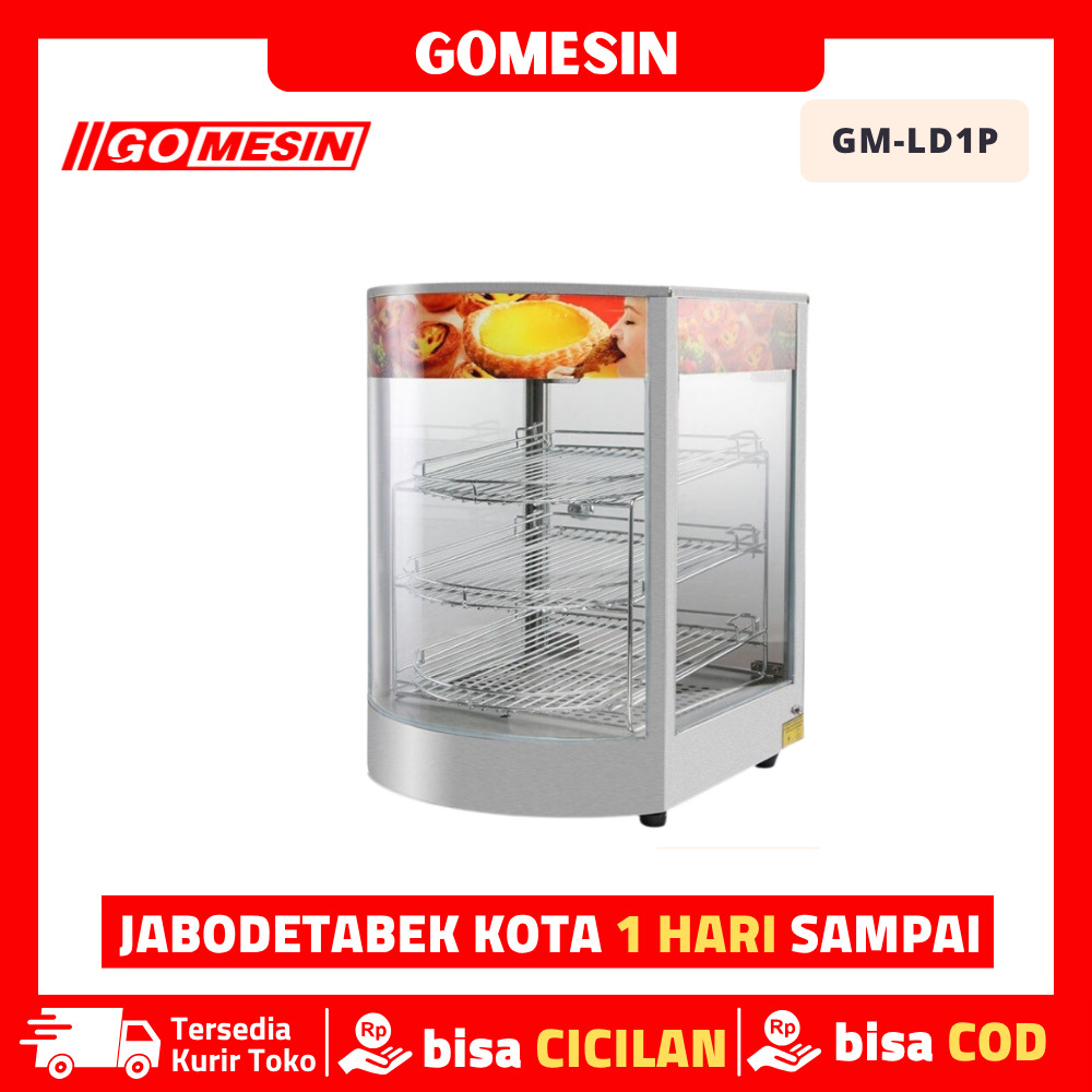 GOMESIN GM-LD-1P Etalase Makanan Penghangat Makanan Original