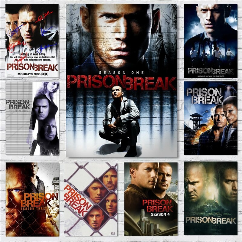 

HighDefinition Prison Break Classic TV Series Canvas Wall Art Poster Clear Image Print for Bedroom Home Decor