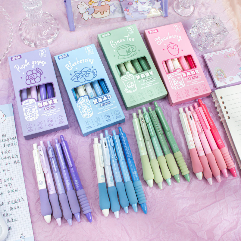 

PULPEN BANTALAN TINTA HITAM / COD PULPEN GEL MEKANIK 1 SET 5 PCS DENGAN BANTALAN PENA UNIK / PEN IN BOX 0.5MM LUCU TERMURAH
