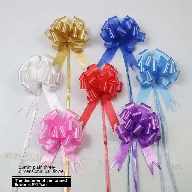 

5/10/20pcs multiple colorspull bows gift knots ribbons wedding gift knots birthday gift wrapping bows celebration car decoration
