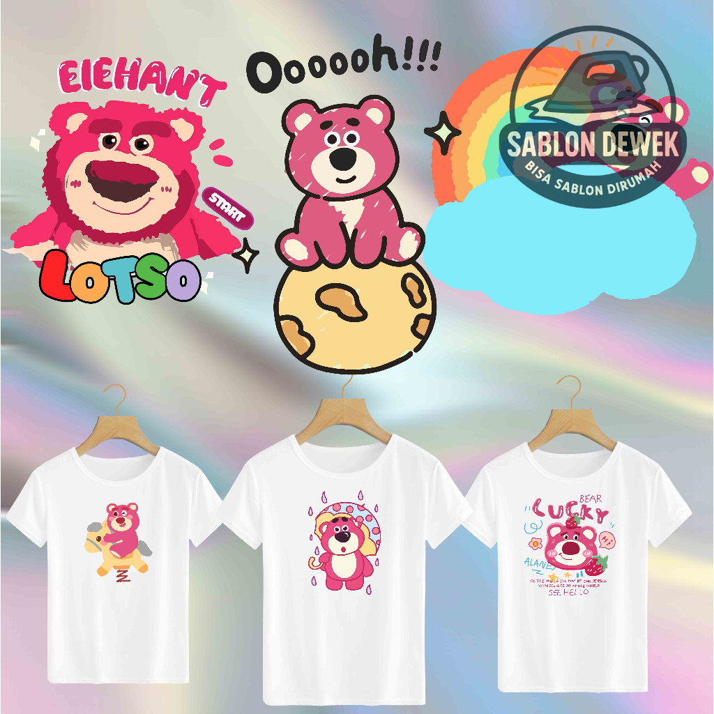 

SABLON STICKER DTF UKURAN A5 TEMA LOTSO