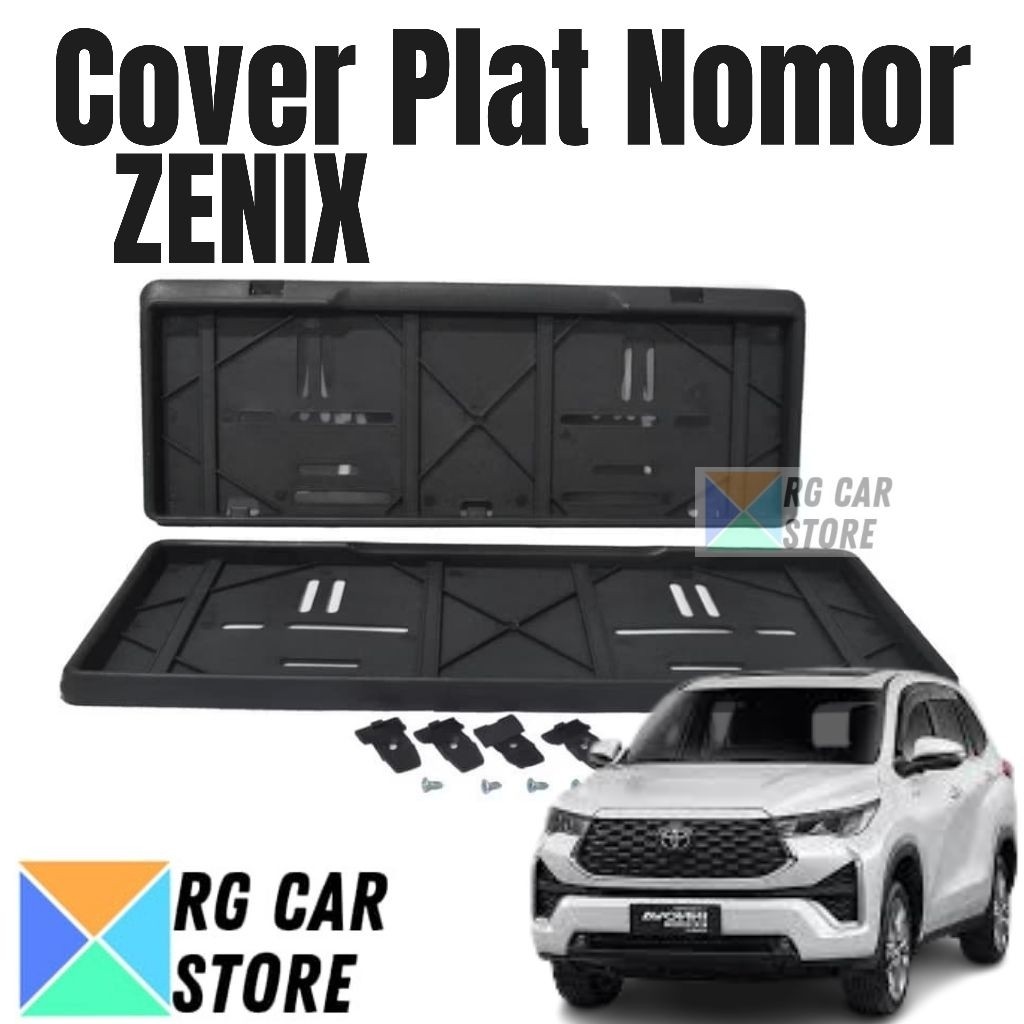 Frame Plat Nomor Mobil Zenix/Cover Plat Nomor Mobil Toyota Zenix Anti Bunyi