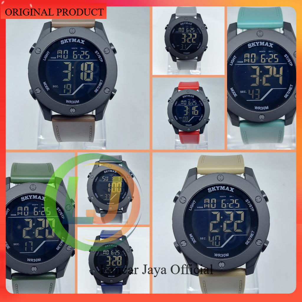[JAM] JAM TANGAN DIGITAL SKYMAX 2211G | JAM TANGAN UNISEX | JAM TANGAN DIGITAL KEREN | JAM TANGAN PR