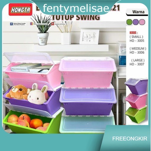 fentymelisae HONGTA - Storage Box Swing RICE BOX / Tempat Beras / Slide / Box Pemilu KPU