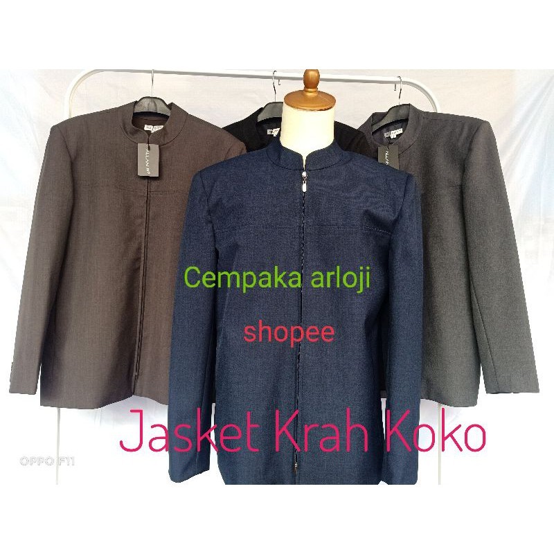 Jasket Santri Pria Jasket Pria Krah Koko Jas Santri Pria Semi Jas Pria