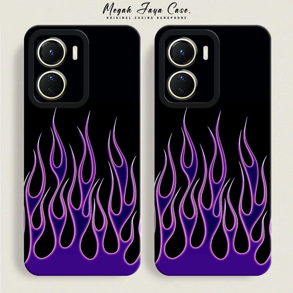 Case VIVO Y16 - Softcase Hp VIVO Y16 Motif FIRE - Casing Hp VIVO Y16 - Softcase Pro Camera - Silikon