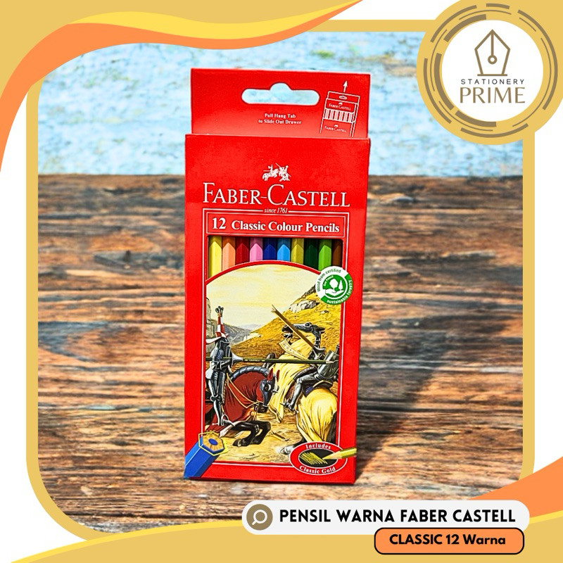 

Pensil Warna Faber Castell Classic 12 warna