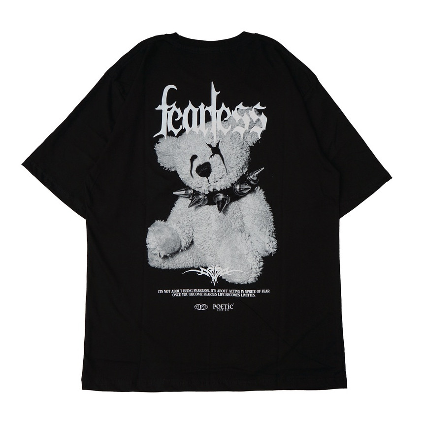 Poeticluzien Black T-Shirt Fearless