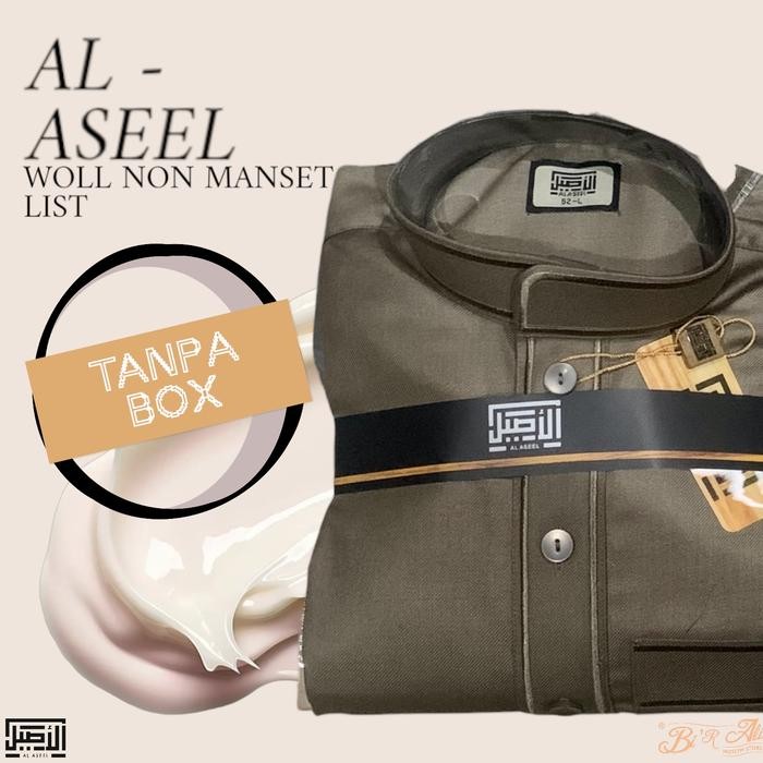 [TANPA BOX] Jubah Al Aseel Premium Woll Dewasa Non Manset List Import Arab Saudi