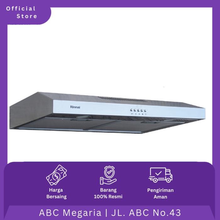 Rinnai Cooker Hood / Penghisap Asap Kompor RH127SS / RH-127SS 70cm