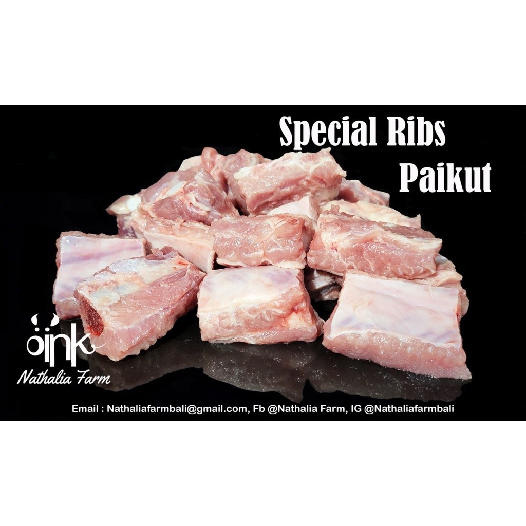 

Iga Special Babi - Paikut 300 Gram - Babi Organik