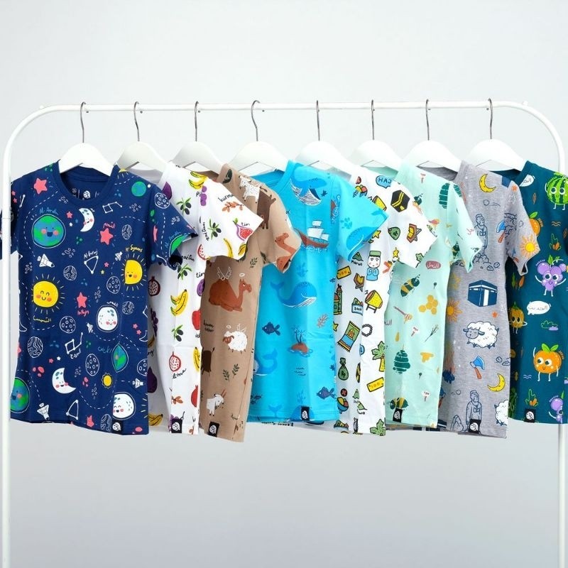 T-SHIRT PRINTING KAOS ANAK LAKI-LAKI ISLAMI BY ALBA KIDS USIA 5-9 TAHUN ANAK LAKI-LAKICO