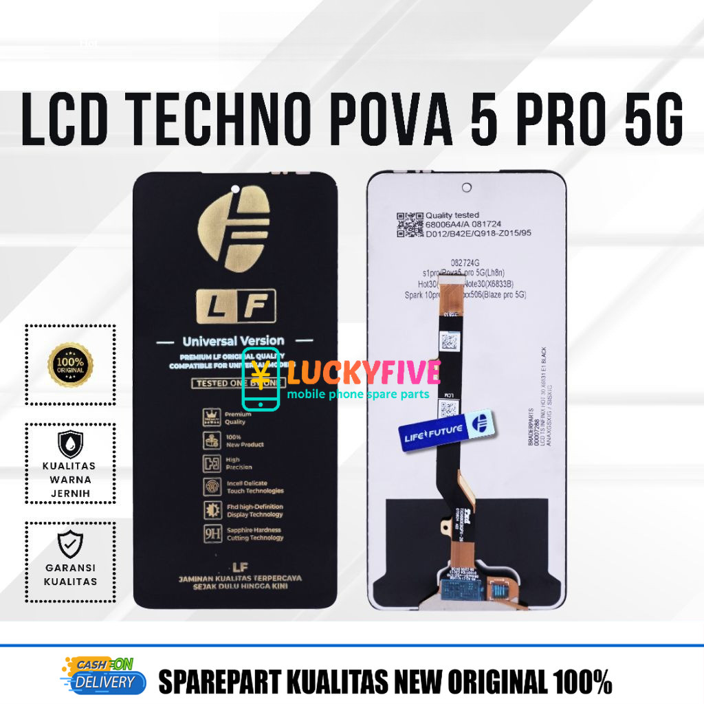 LCD Tecno Pova 5 Pro 5G Original Fullset Touchscreen Life Future