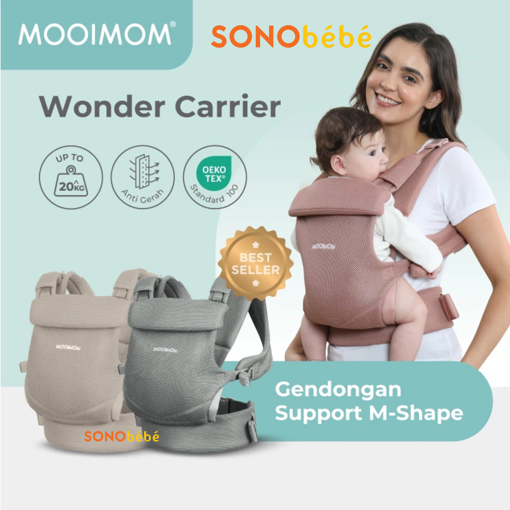 MOOIMOM Gendongan Bayi SSC - MOOIMOM Wonder Carrier / Gendongan M Shape