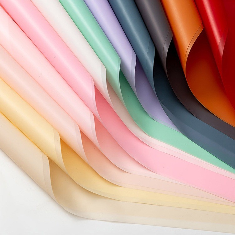 

[5 LEMBAR] Flower Wrapping Paper Kertas Buket Bunga Polos Korea Cellophane Waterproof Fullcolor