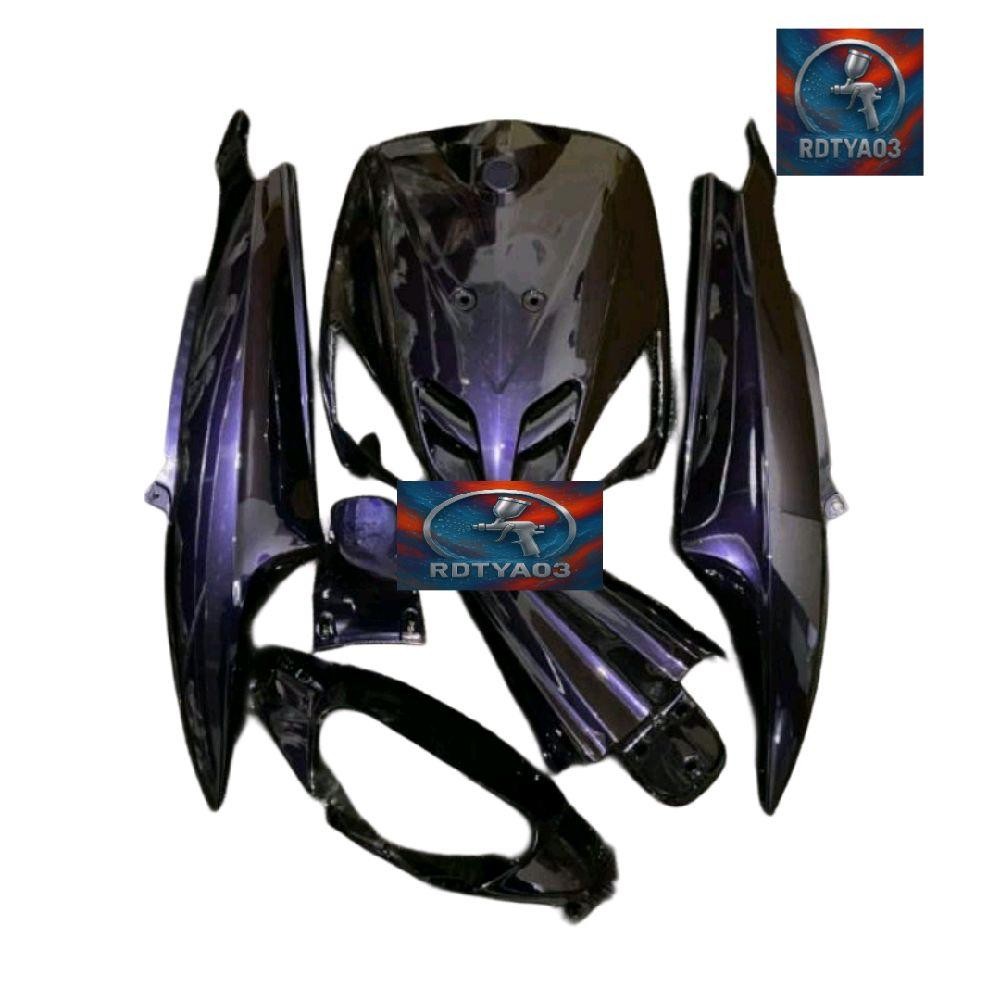 Full body halus mio sporty hitam lembayung ungu