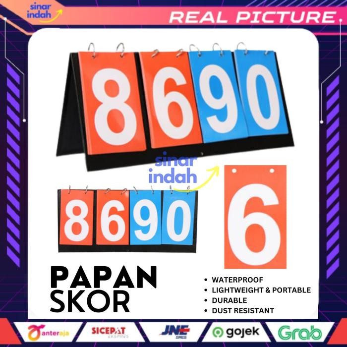 Papan Skor Score Board Futsal Bola Kaki Voli Badminton Skor Board