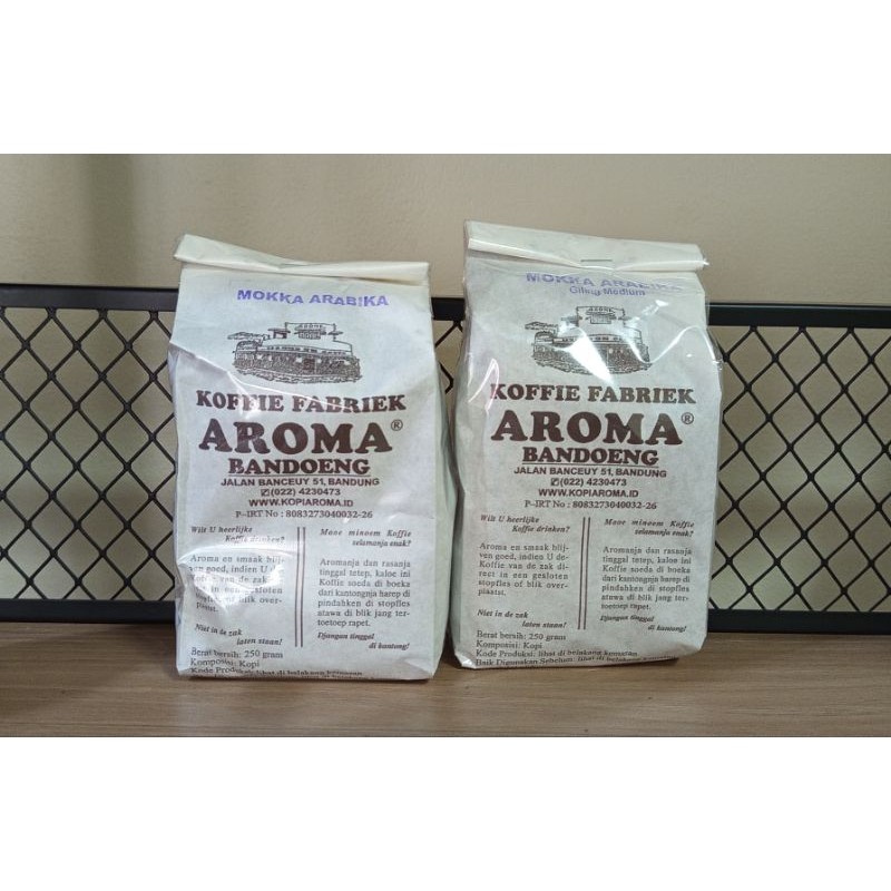 

Kopi Aroma Banceuy Bandung Varian Moka Arabika 250 gram