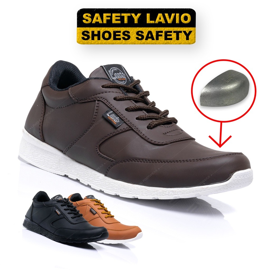 Lavio Sepatu Pria Sneakers Safety Original Lexa