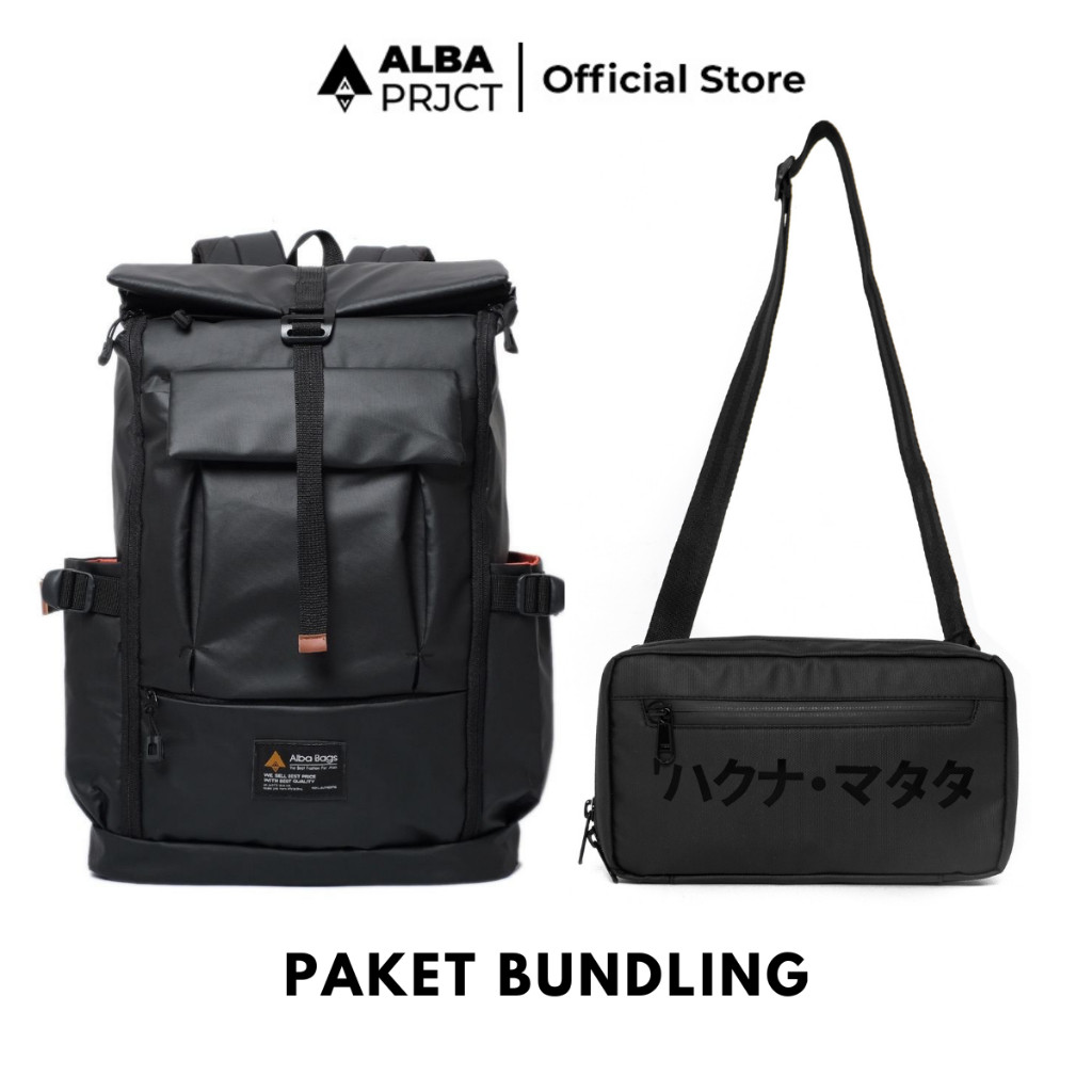 Alba Project | Paket Bundling ( Backpack Vegas + Handbag Saga )