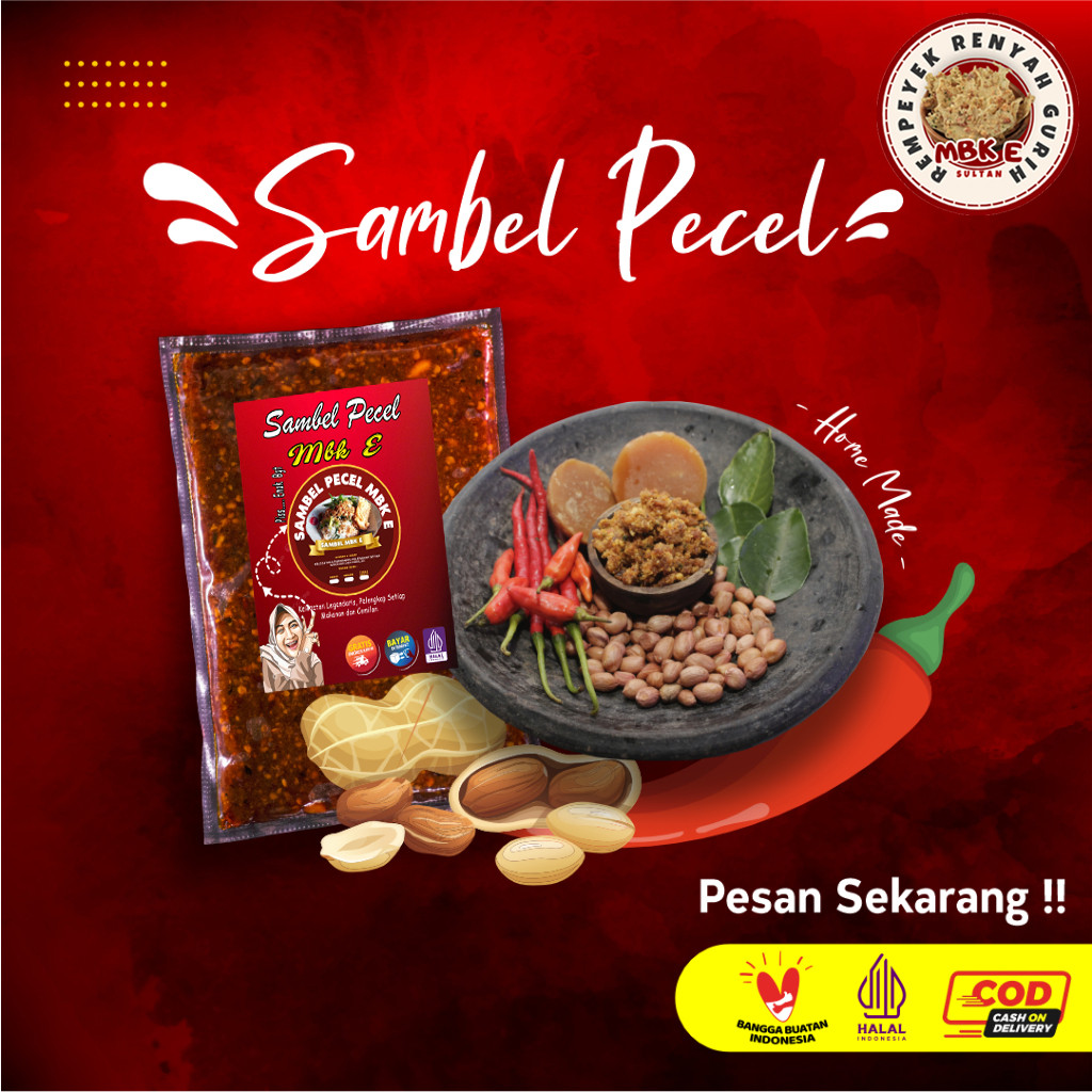

PROMO COD SAMBEL PECEL / BUMBU PECEL KAS Madiun Bumbu Pecel Sambal Kacang Asli Tanpa Bahan Pengawet Di Olah Secara Tradisional MBK E