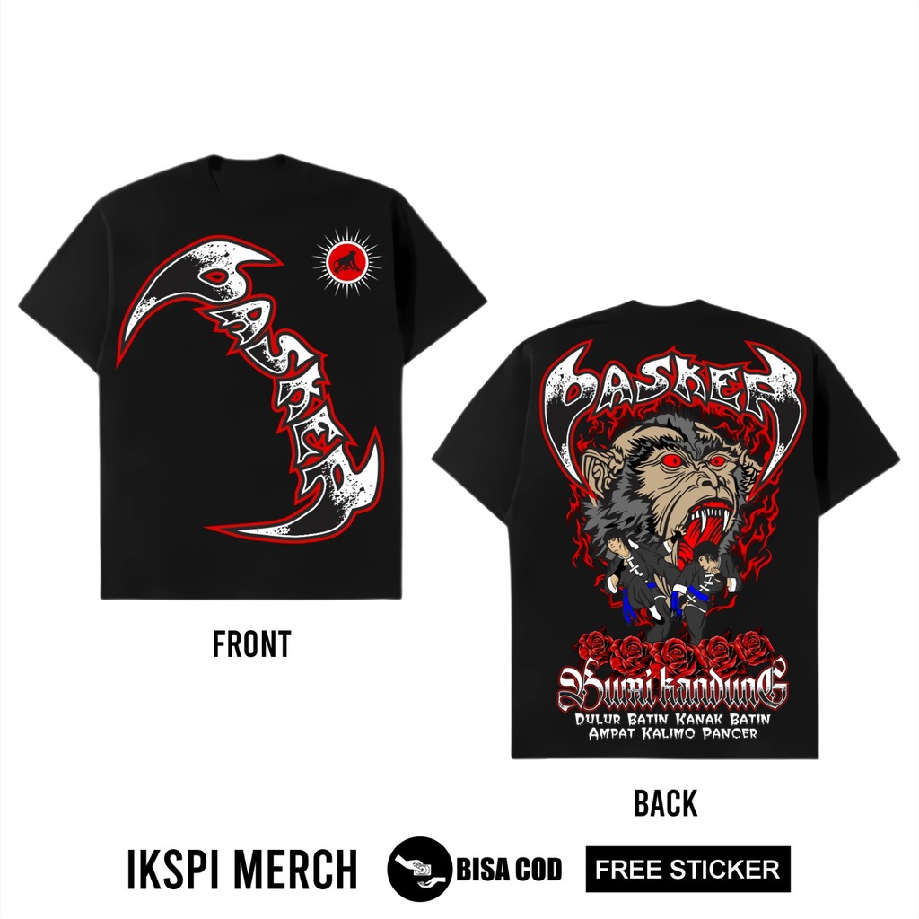 Kaos Pencak Silat IKSPI Pasker Bumi Kandung Motif Terbaru Dulur Batin Kanak Batin AB4
