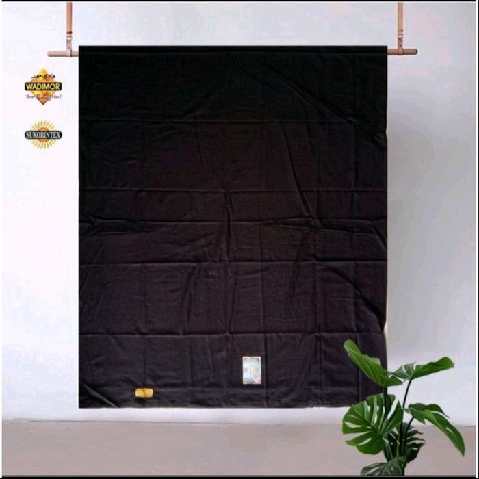 Sarung Wadimor Standar polos warna dan motif mewah muslim nyaman  tenun  hitam  dewasa  kain  lembut