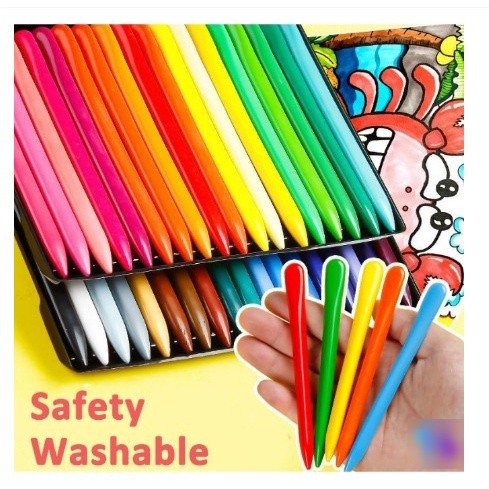 

TERMURAH Crayon Mewarnai / Crayon Anti Air Anti Kotor Tangan / Crayon Pensil Warna kk09