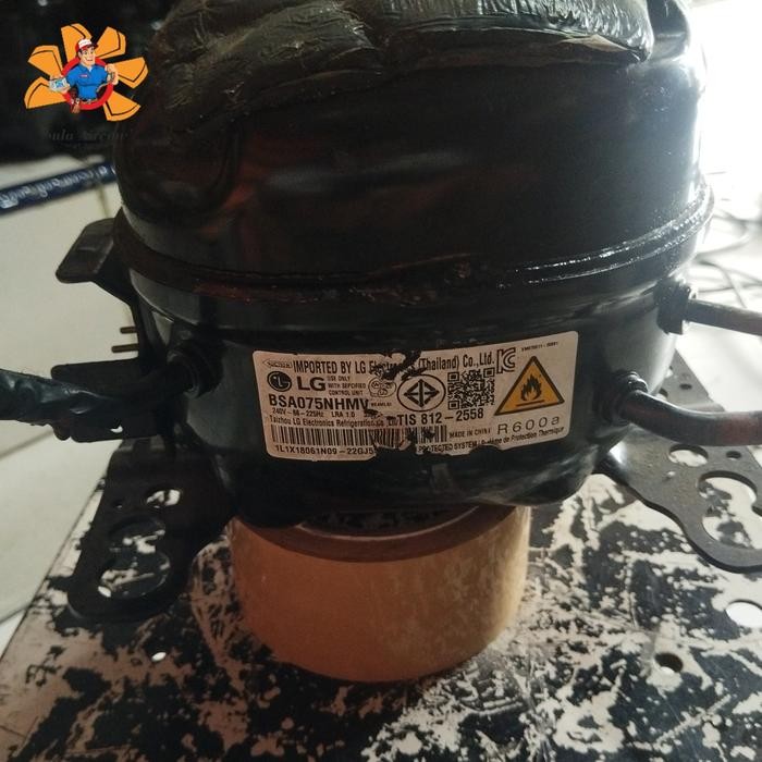 KOMPRESOR KULKAS LG INVERTER BSA75NHMV Made in Thailand bekas