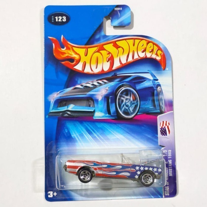 Hotwheels 65 Ford Mustang Convertible 1965 star spangled 2004 HW