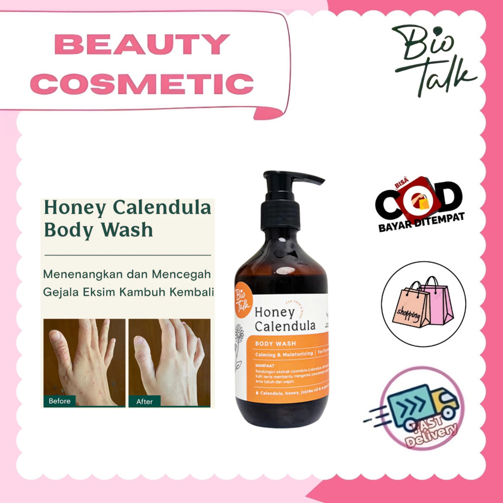 Biotalk Honey Calendula Eczema Treatment Body Wash 100ml
