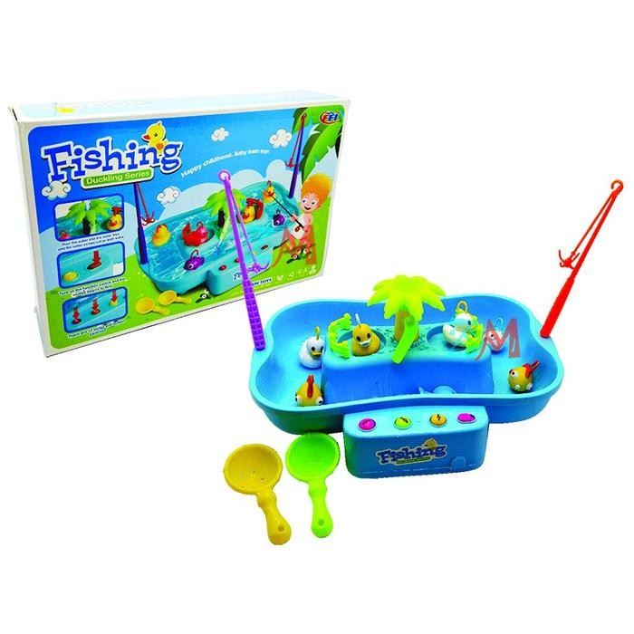 Mainan Pancingan Kolam ikan ada arusnya - Biru