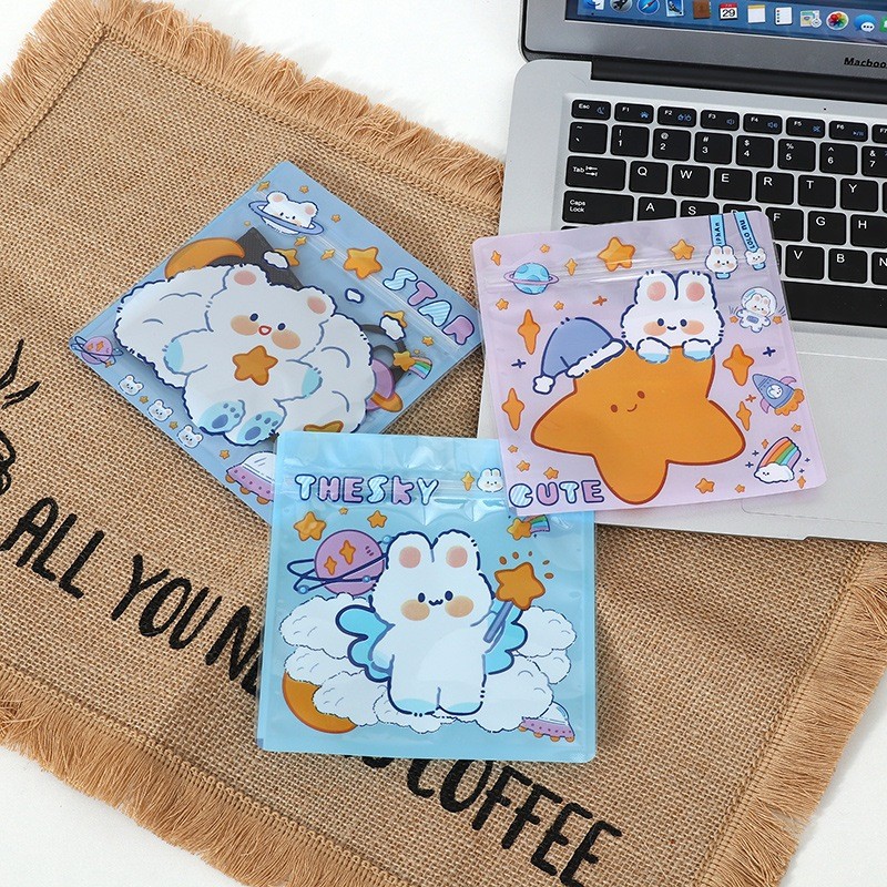 

HYPE N FANCY ZIPPER POUCH PERSEGI 11X10 CM RABBIT UNIVERSE SKY STAR MN-1874 LUCU IMUT KADO HAMPERS MAKANAN NATAL IDUL FITRI