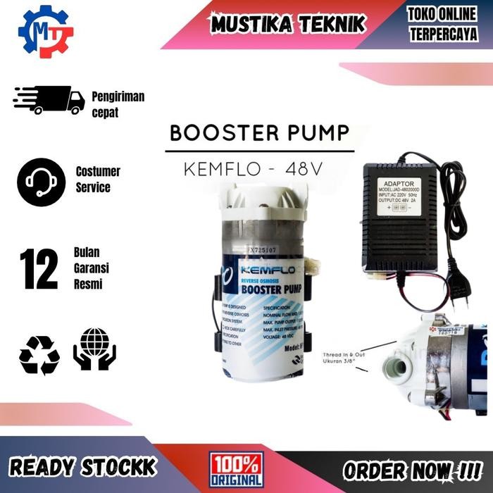 Pompa Ro Kemflo 48V+Adaptor 2A Booster Pump